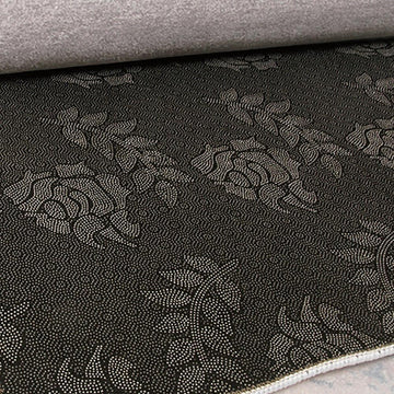 Gold & Gray Abstract Modern Rectangle Rug Indoor Area Rug 5'x7'